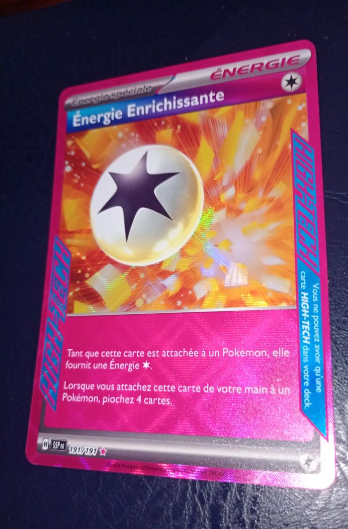 Carte pokémon Énergie Enrichissante 191/191  EV08  Étincelles Déferlantes 🇫🇷 - photo numéro 3