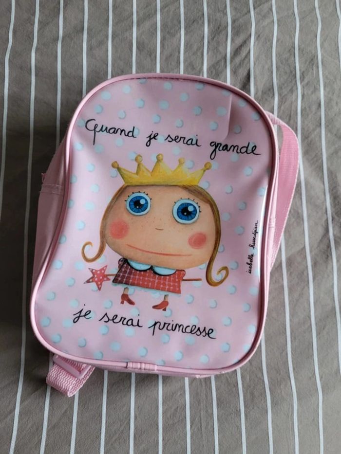 Sac à dos fillette maternelle ou crèche-  Quand je serai grande, je serai princesse.