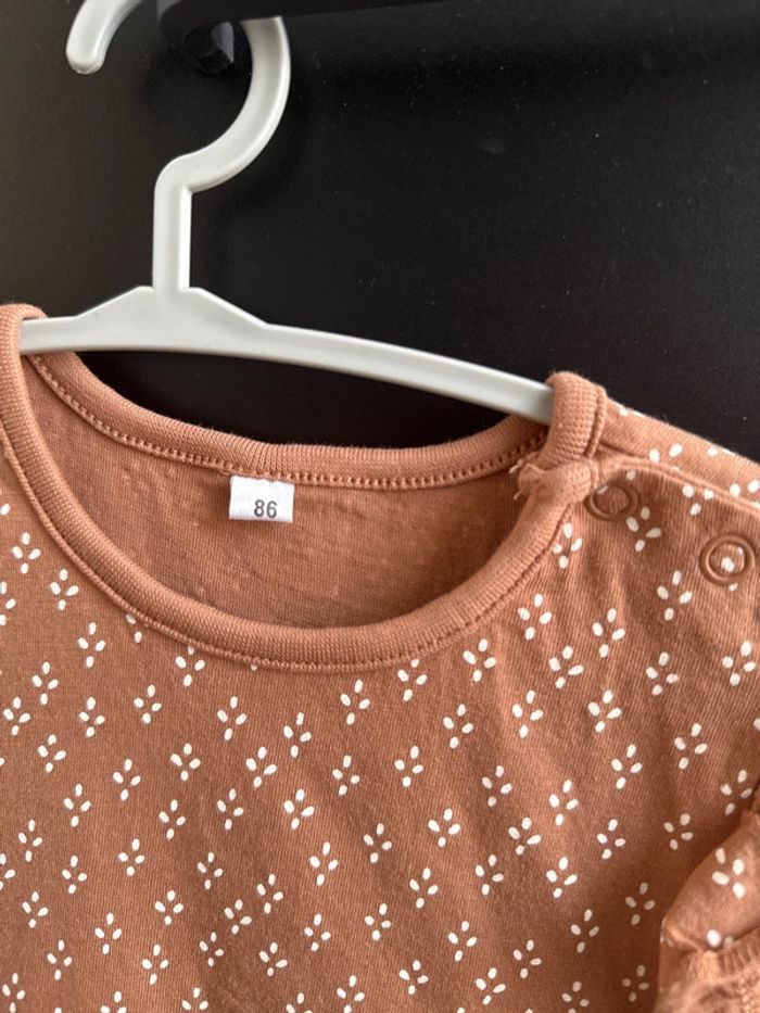 Robe marron à dessin zeeman 86 cm - photo numéro 2