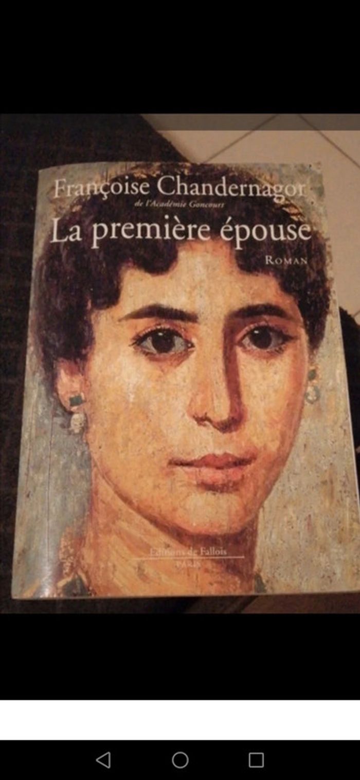 Livre La première femme de Françoise Chandernagor