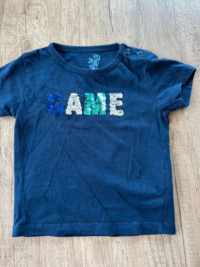 Ensemble jean t-shirt manches courtes 9 mois - photo numéro 7
