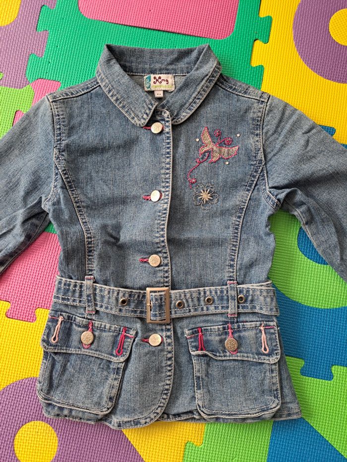 Veste en jean ceinturée KMG 4ans - photo numéro 2