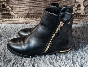 Bottines noir intérieur molletonnée 35