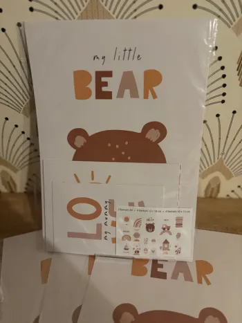 Affiches “Univers Doux Bébé II” pour chambre enfant