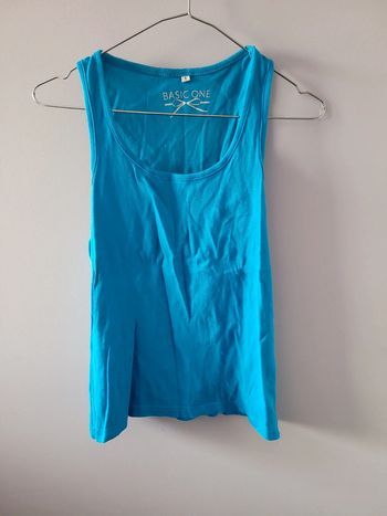 Débardeur bleu taille 1 Basic One