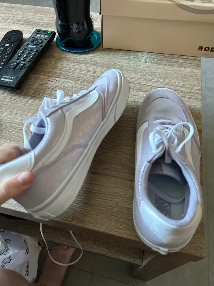 Vans pailleté violet - photo numéro 6