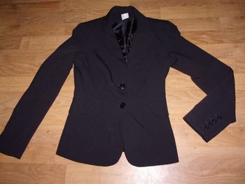 Veste CAMAIEU habillée noire taille 36 TBE