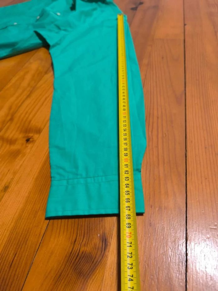 Chemise Ralph Lauren - Slim Fit - Logo brodé violet - Vert clair - Taille XL - photo numéro 13