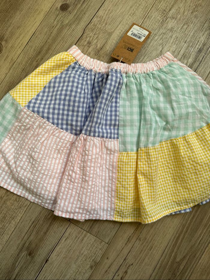 Jupe d’été Vichy jaune rose bleu vert 3/4 ans Next - photo numéro 3