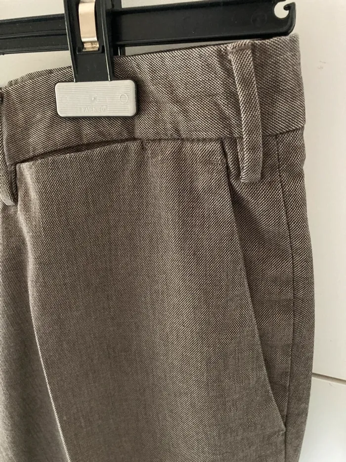 Magnifique pantalon brun en coton || incotex - photo numéro 2