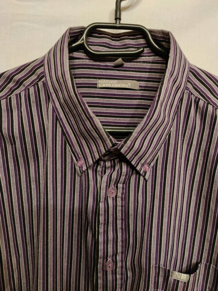 Chemise à manches longues & à rayures T.XXL & 45/46 Nature Explorers - photo numéro 4