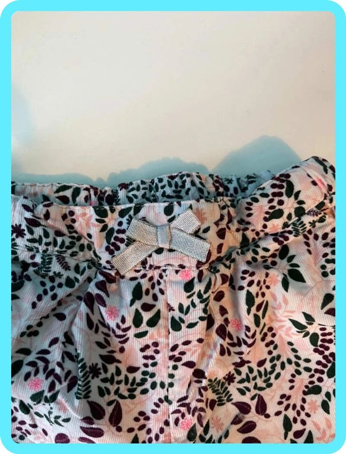 Joli short hiver en velours 12 mois sergent major - photo numéro 3