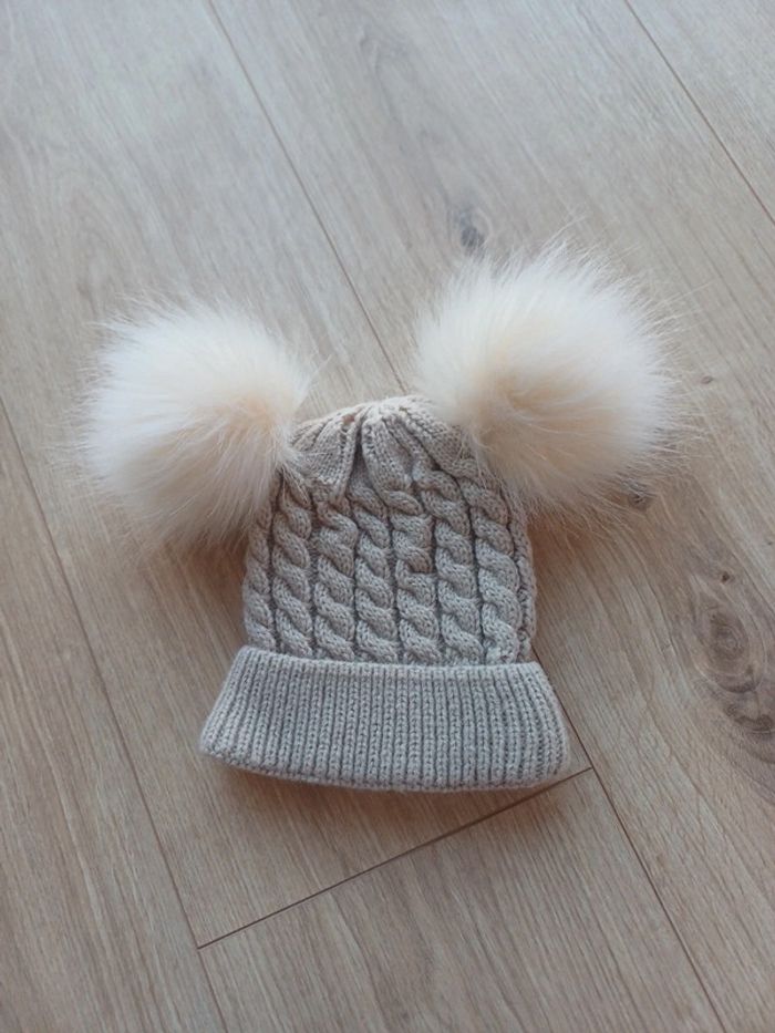 Bonnet double pompons - photo numéro 2
