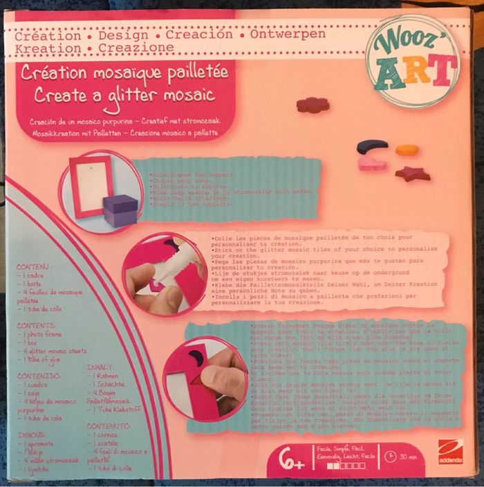 Création Mosaïque pailletée Wooz'ART·Neuf avec étiquette·Wooz’ART - photo numéro 2