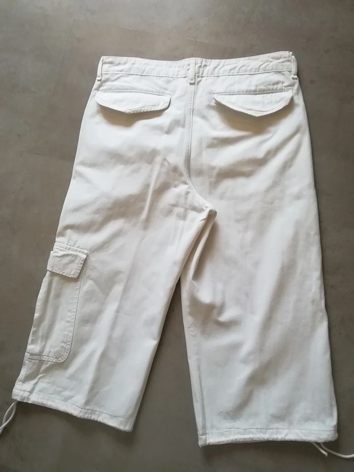 Parfait ETAT - Pantalon Court Blanc Coton epais - photo numéro 2