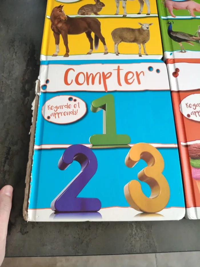 Collection de 4 livres animaux, mots la ferme et compter - photo numéro 5