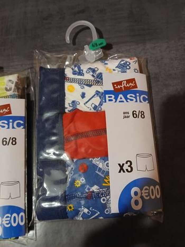 lot de 6 boxers garcon en coton 6/8 ans - photo numéro 3