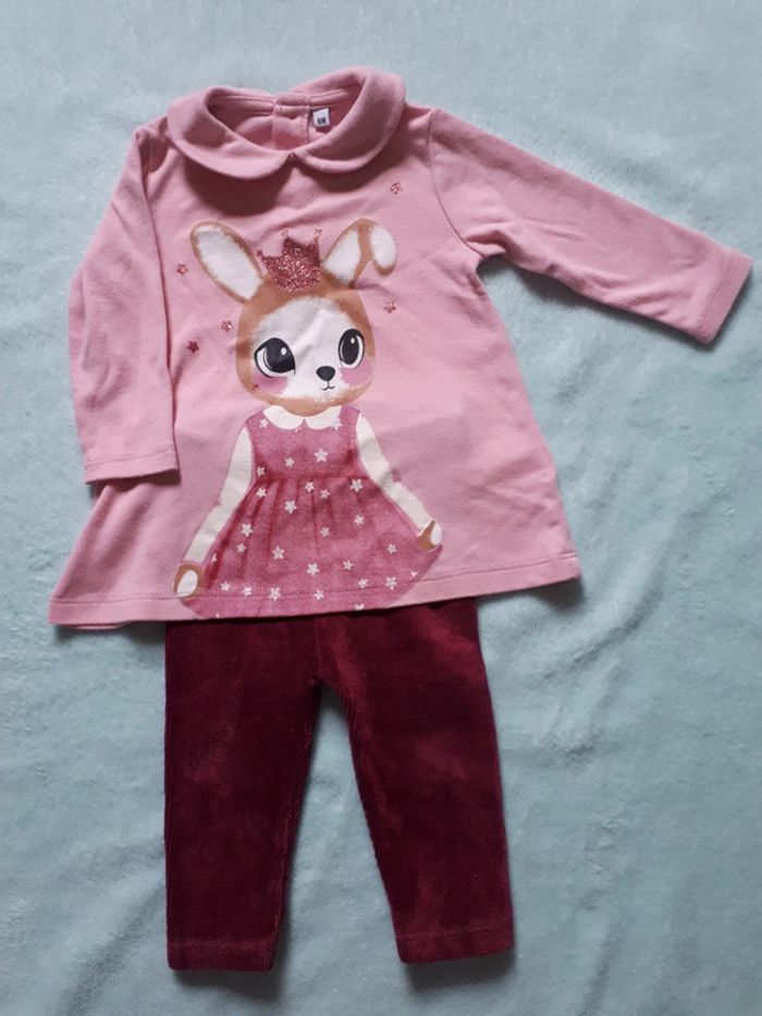 Ensemble fille 6 mois