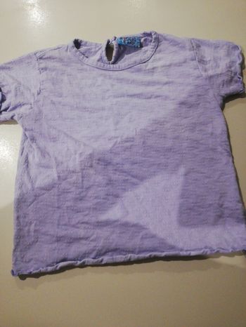 Tee shirt manche courte fille 4 ans dpam