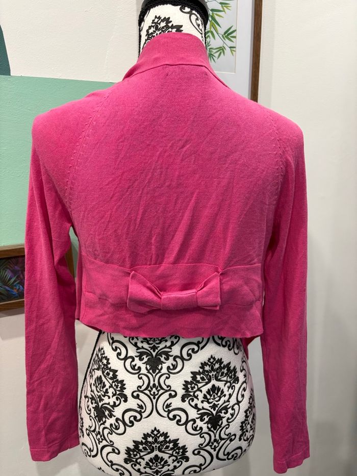 Boléro / gilet court Sinequanone rose fuchsia – Taille 36 – Excellent état - photo numéro 3