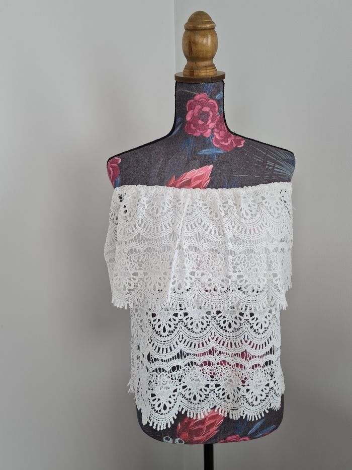 Superbe haut blanc crochet - photo numéro 3