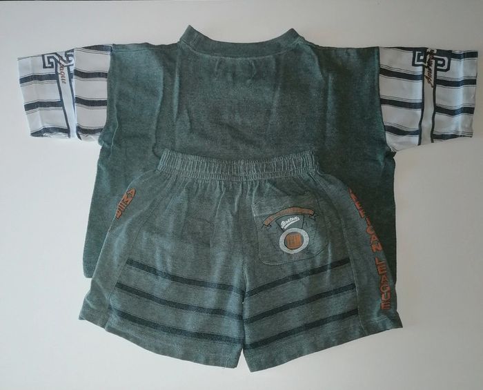Ensemble en coton kaki 6ans - photo numéro 2