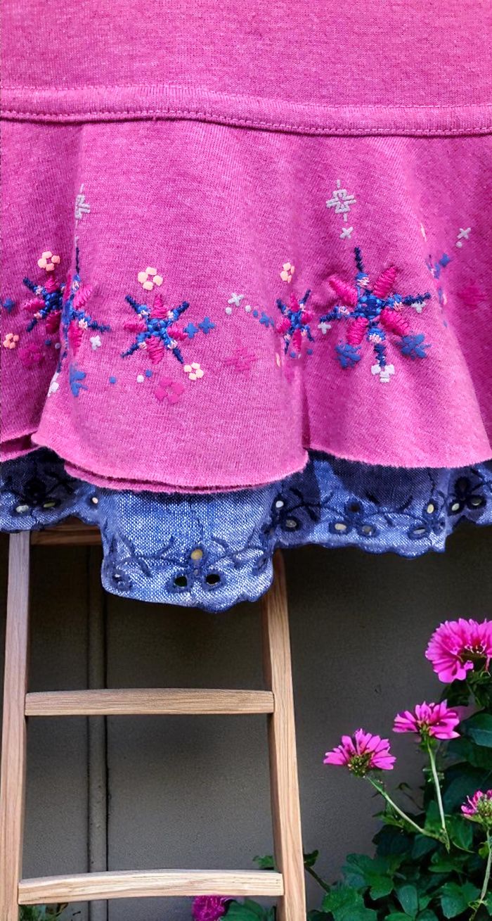 CHIPIE - ROBE FILLE BRODERIES FLEURS DÉTAILS VOLANTS & BRODERIE ANGLAISE 6A - photo numéro 7