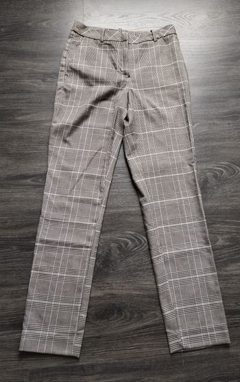 Pantalon gris à carreaux 34 XS H&M NEUF