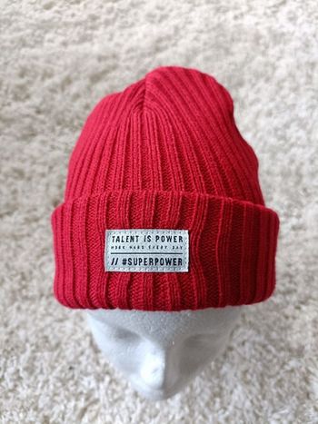 Bonnet rouge de la marque name it pour enfant de 1/2ans (48/49)