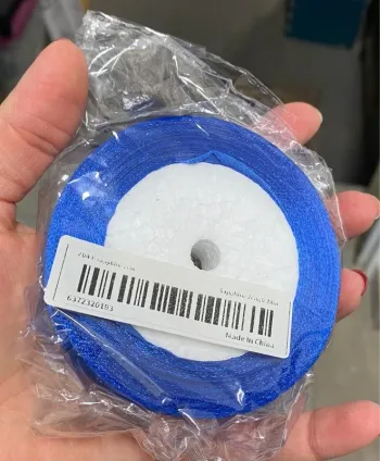 Ruban bleu saphir 2cm * 0,78m