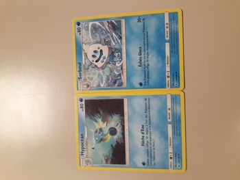 Hypocéan + Sorboul lot de 2 cartes Pokémon neuves