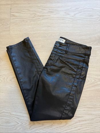 Pantalon similicuir noir slim chipie taille 34 XS