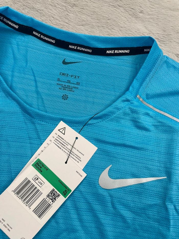T-shirt Nike Running Dri-fit bleu 🩵 Taille XL - photo numéro 3