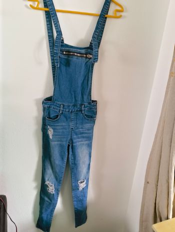 Salopette en jean fille taille 14 ans