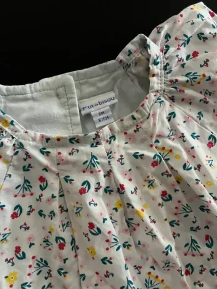 Robe fleurie p’tit bisou 6 mois - photo numéro 2