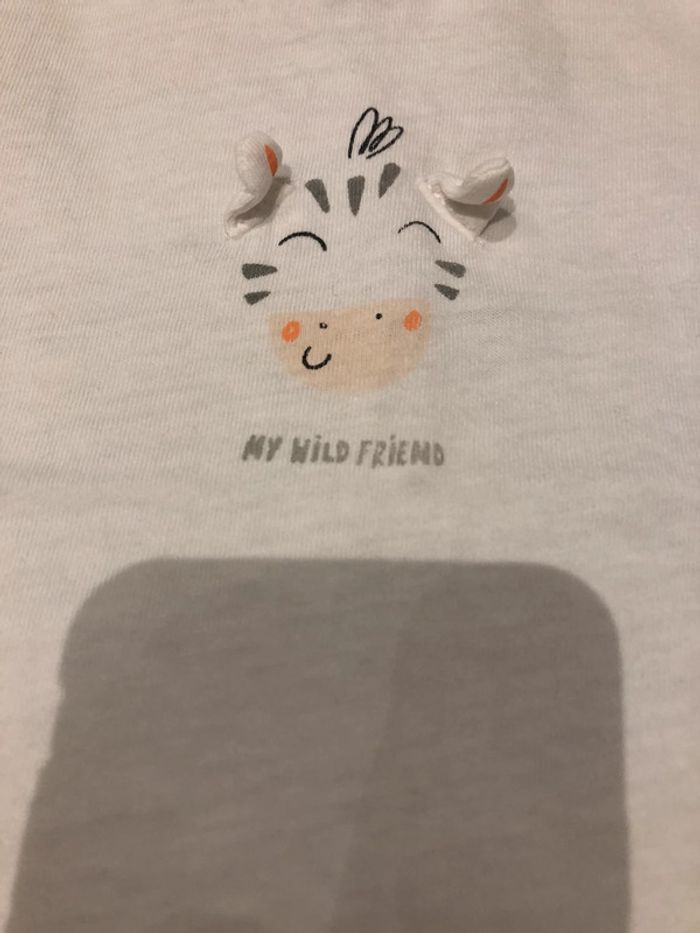 2 T-shirts manches courtes 6-9 mois Mango - photo numéro 2