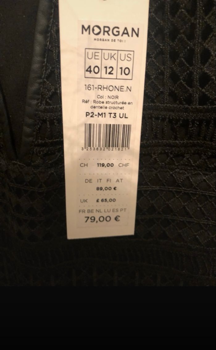 Robe noire Morgan taille 40 - photo numéro 3