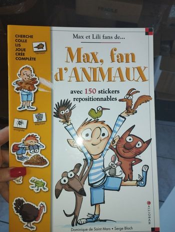 Livre éducatif max et lili