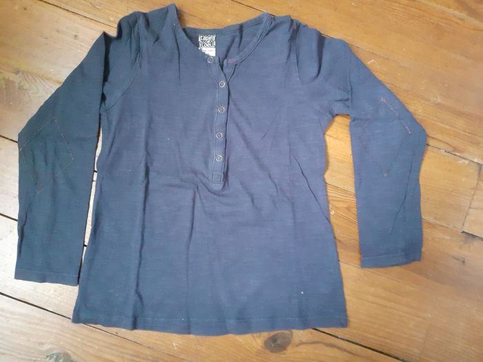 Sweet bleu gris motif losange aux coudes