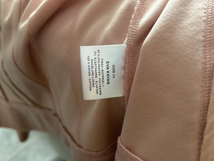 Veste cintrée vintage satinée rose poudré taille 38 - photo numéro 7