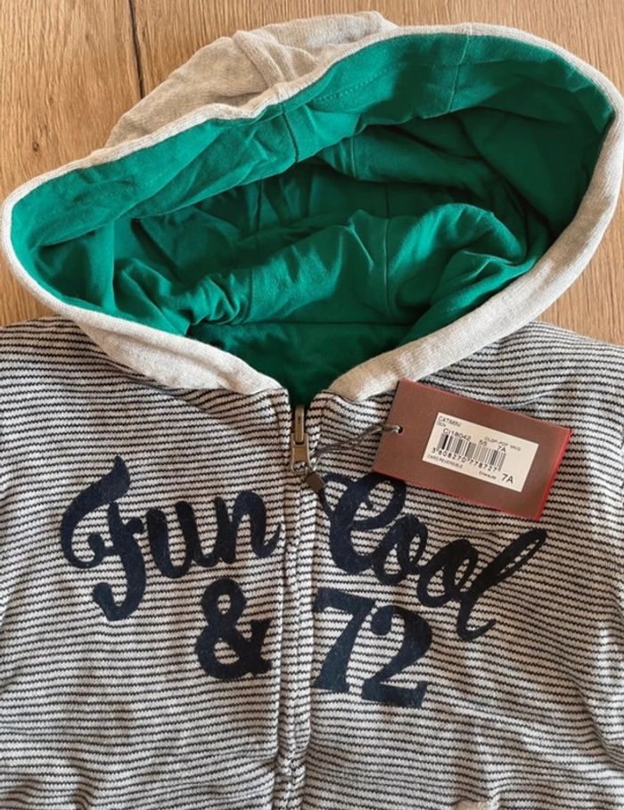 Gilet Cardigan hiver réversible catimini taille 8 ans neuf avec étiquettes - photo numéro 3