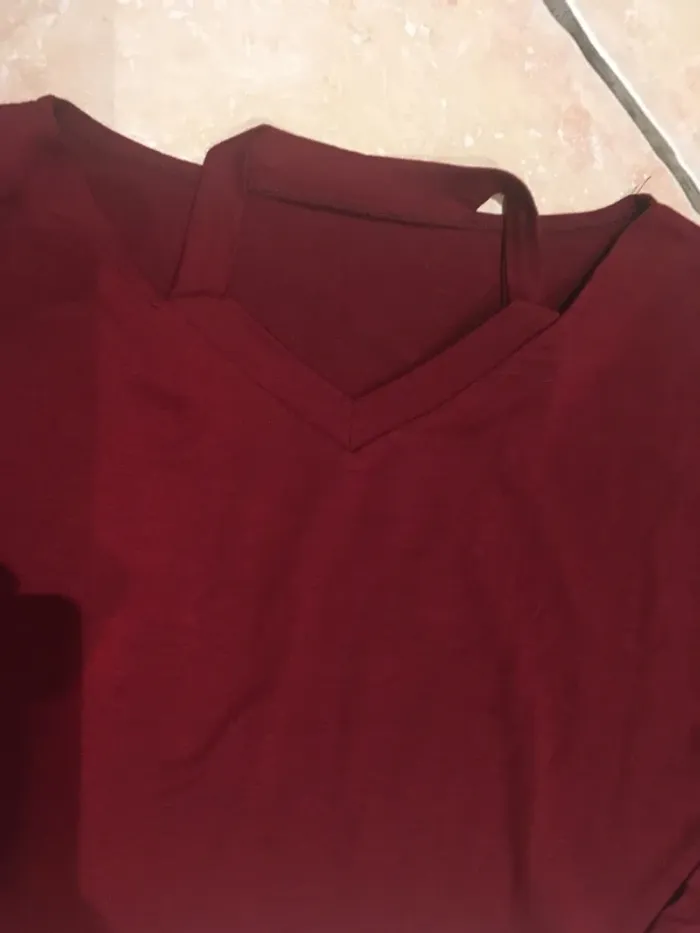 Joli tee shirt manches longues crop top Shein 38/40 - photo numéro 5