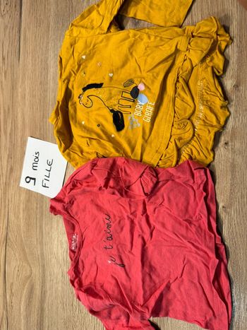Lot t shirt manches courtes fille