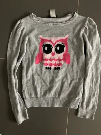 Pull hibou 4-6 ans h&m