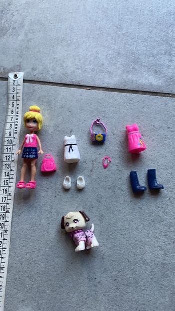 Lot poupée miniature vêtement chaussure animal de compagnie photo accessoires