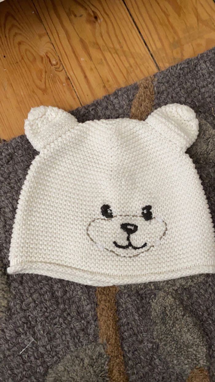 Bonnet garçon ou mixte ours - photo numéro 3