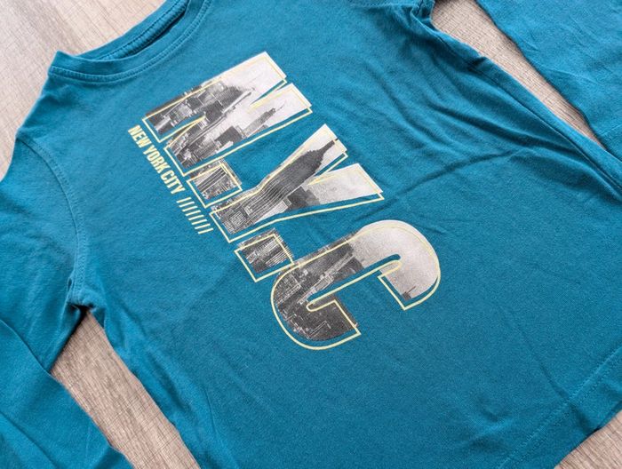 T shirt 4 ans bleu canard - photo numéro 2