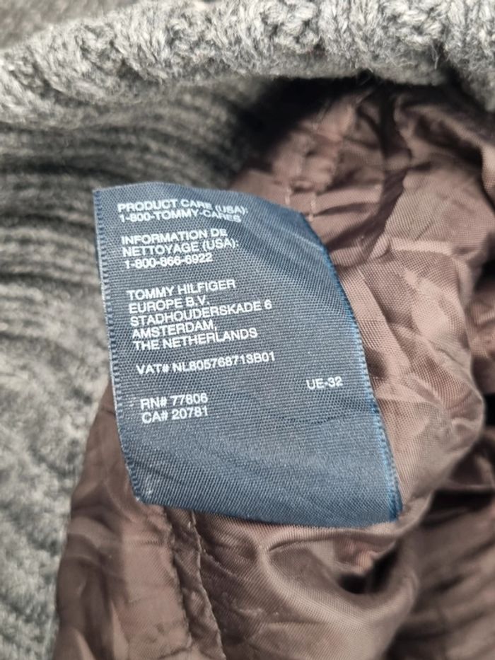 Pull 1/4 zip à capuche Tommy Hilfiger – Taille M Hommes (mesures en photos) - photo numéro 9