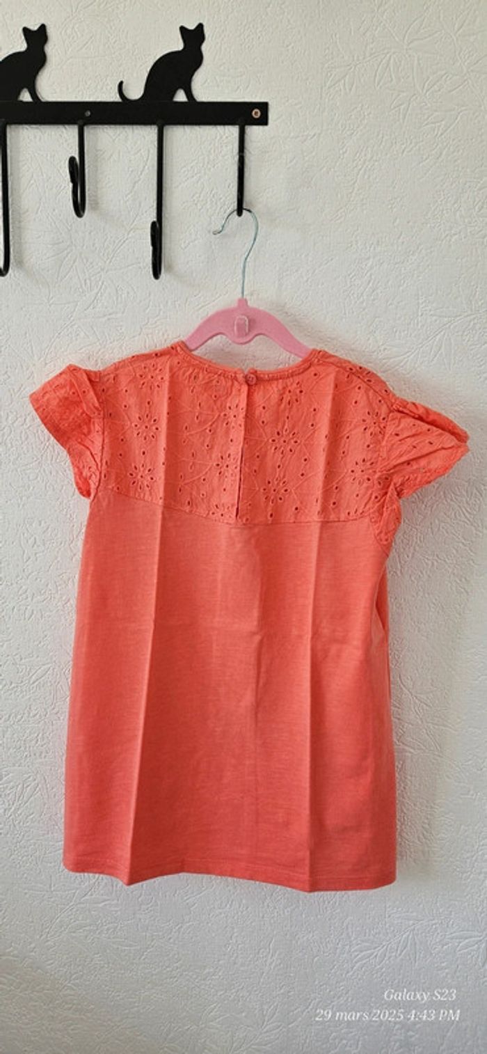 Tee-shirt manches courtes broderie anglaise 12A - photo numéro 3