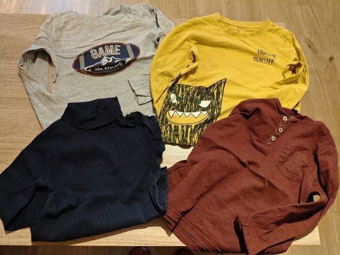Lot de 4 T-shirts manches longues